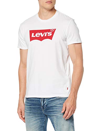 Levi's Graphic Set-In Neck, Camiseta para Hombre, Blanco (C18978 Graphic H215-Hm White Graphic H215-Hm 36.4 140), Large