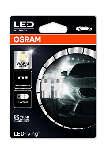 Osram 2850WW-02B LEDriving LED Retrofit W5W Luz de interior 4000K 80%, Blister Doble