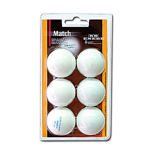 Pelotas Tenis de Mesa Enebe Match 40 mm Blister 6-BL