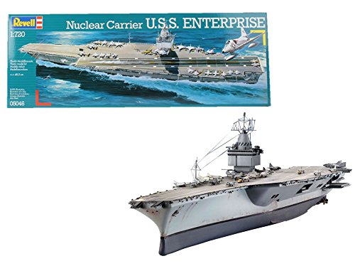 Revell- Nuclear Carrier U.S.S. Enterprise Maqueta Portaaviones, 10+ Años, Multicolor (05046)
