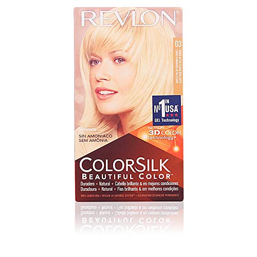 Revlon ColorSilk Tinte de Cabello Permanente Tono #3 Rubio Natural Ultra Claro