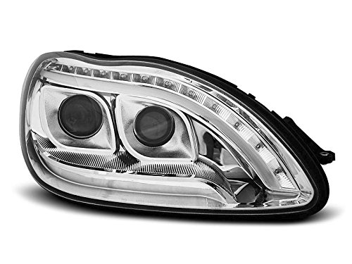 Shop Import Par de Luces Faros Mercedes Clase S W220 98 – 05 Daylight LED Cromo (E96)