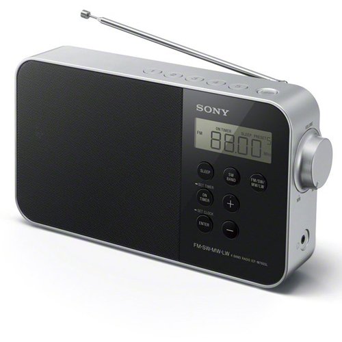 Sony ICF-M780SL - Radio portátil (FM/SW/MW/LW, pantalla LED), negro
