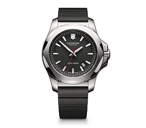 Victorinox Hombre I.N.O.X. - Reloj de Acero Inoxidable/Caucho de Cuarzo analógico de fabricación Suiza 241682.1