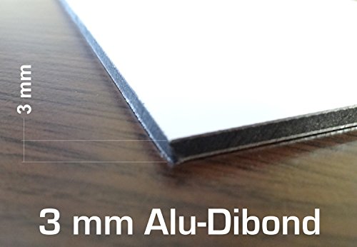3 mm blanco ACM hoja 300 x 200 mm en aluminio Dibond diseño de panel compuesto de hoja
