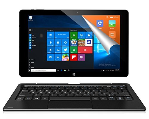 ALLDOCUBE iwork10 Pro 2 in 1 Tablet PC con Teclado, Pantalla IPS 10.1” 1920x1200, Windows 10 + Android 5.1, Intel Atom X5 Z8330 Quad Core, 4GB RAM 64GB ROM, Soporte de Salida HDMI, Color Negro