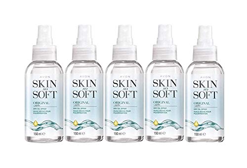 Avon – «Skin so soft» Original aceite seco en spray para cuerpo 150 ml – paquete de 5