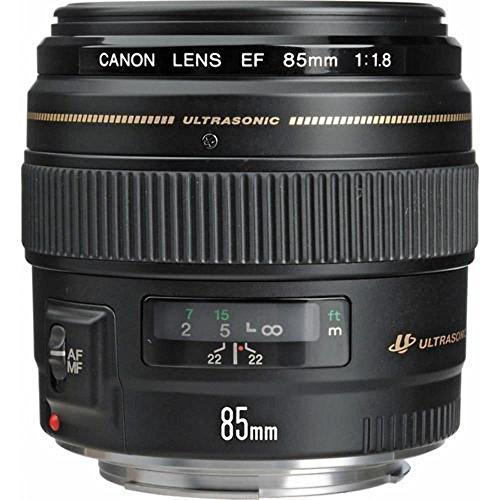 Canon EF 85mm f/1.8 USM - Objetivo para Canon (Distancia Focal Fija 85mm, Apertura f/1.8-22, diámetro: 58mm) Negro