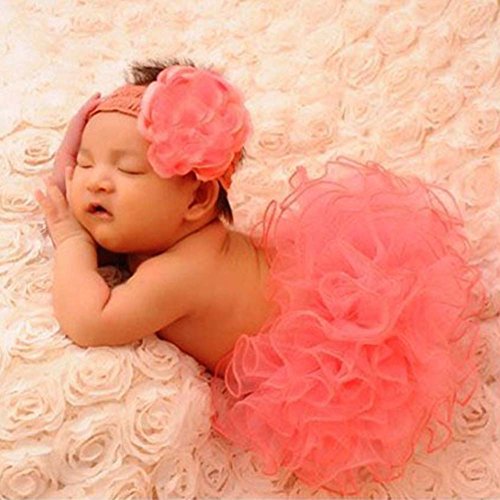 CONMING Cute Hermosa falda hecha a mano recién nacido 0 ~ 3 Meses Niña ropa cómoda Crochet traje de hilo suave Fotografía de la foto Protótipos de trajes -Pink