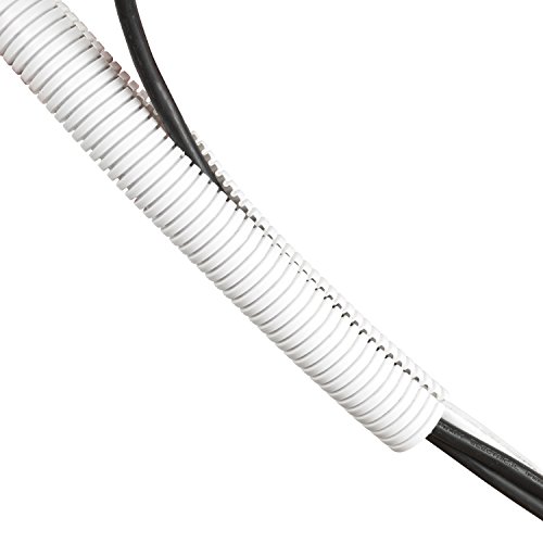 D-Line CTT1.1W Tubo flexible para cables 1,1 m, 32mm Ø - Blanco