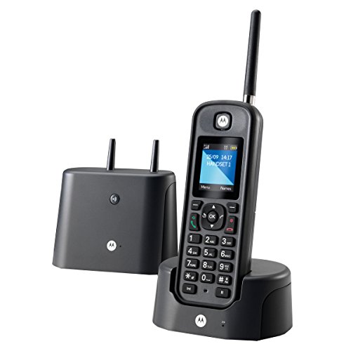 Motorola MOTOO201NO, Teléfono Fijo, DECT, 0, Talla única, Negro