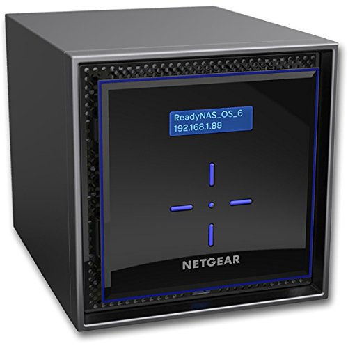 Netgear ReadyNAS RN42400-100NES - Dispositivo de Almacenamiento en Red (4 bahías, hasta 40 TB, sin Discos, Intel Atom C-3338)