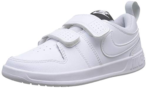 Nike Pico 5 (PSV), Zapatillas de Tenis Unisex Niños, Blanco (White/White/Pure Platinum 100), 35 EU