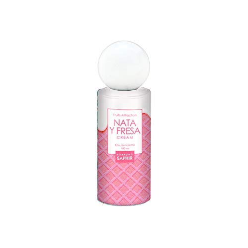 PARFUMS SAPHIR Fruit Attraction Nata y Fresa Cream - Eau de Parfum para Mujeres - 100 ml