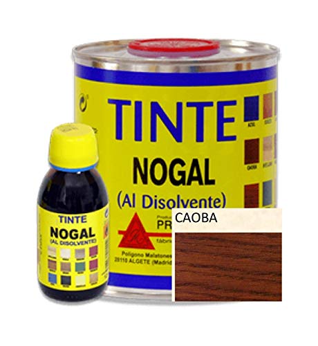 Promade - Tinte al disolvente para teñir la madera. Tonos de madera y colores vivos y modernos (375 ml, Caoba)