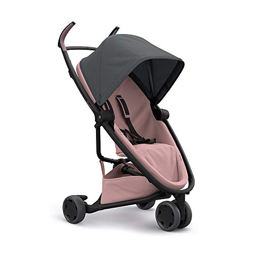 Quinny ZAPP FLEX 'Graphite on Blush' - Silla de paseo, desde el nacimiento hasta los 3,5 años, color negro sobre rosa