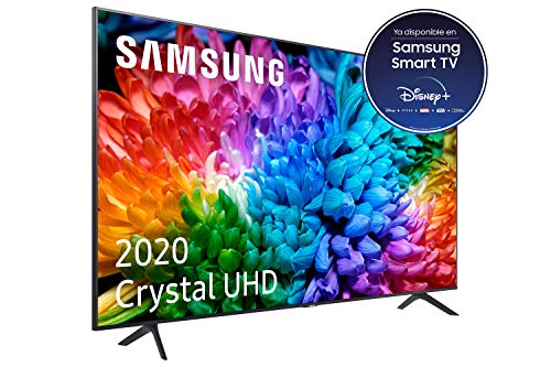 Samsung Crystal UHD 2020 43TU7105- Smart TV de 43" con Resolución 4K, HDR 10+, Crystal Display, Procesador 4K, PurColor, Sonido Inteligente, Función One Remote Control y Compatible Asistentes de Voz
