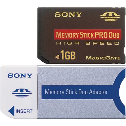 SONY MSX-M1GN Pro Duo Media - Tarjeta de Memoria (1 GB, Alta Velocidad), Color Rojo