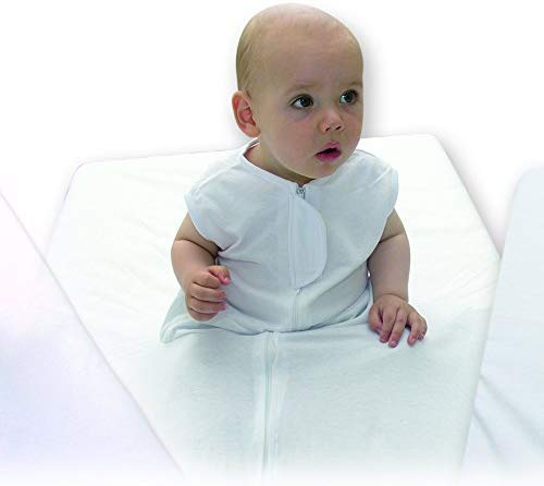 Ti TIN - Sábana Bajera de Seguridad para Bebés 100% Algodón | Sábana Infantil para Cama de 90, Color Blanco, 90x190 cm