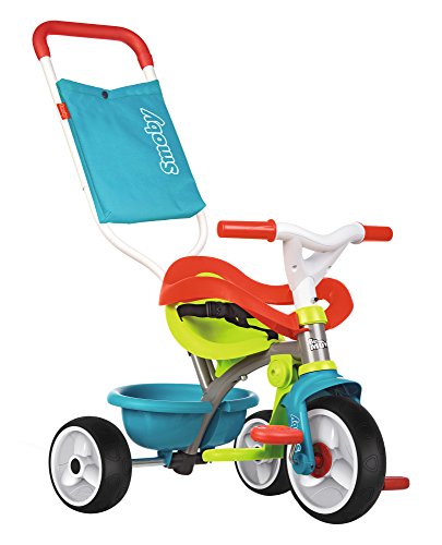 Triciclo Be move Confort azul con volquete y ruedas silenciosas (Smoby 740401)