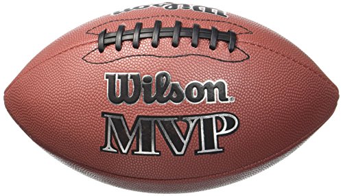Wilson WTF1411XB Pelota de fútbol Americano NFL MVP Material Compuesto para Juego recreativo, Unisex, Marrón, Talla Única