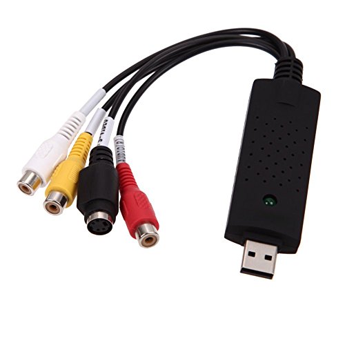 YiYunTE Capturadora de Video y Audio con Cable de Transferencia USB 2.0 Compatible con Windows 10, 8, 7