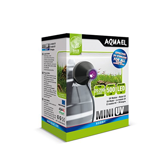 Aquael Lámpara led UV Mini 5905546133999 para acuarios, 1 W