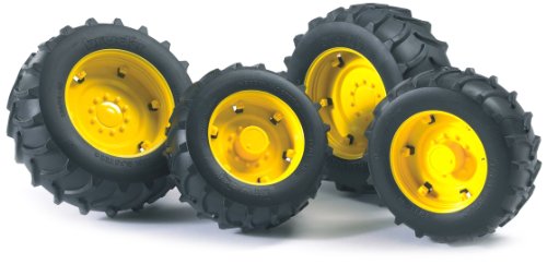 Bruder 02321 - Doble Rueda para tractores Serie 2000 Llantas amarillas