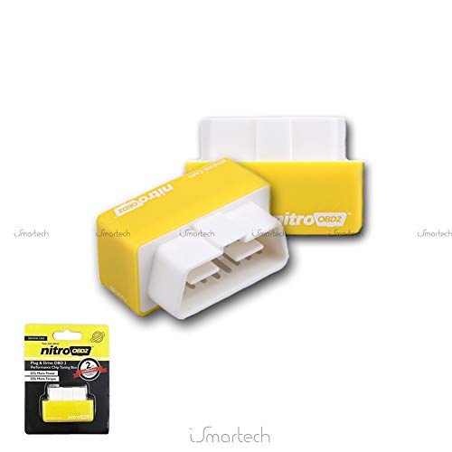 Caja de chip tuning Nitro OBD2 para todos los coches de gasolina, color amarillo
