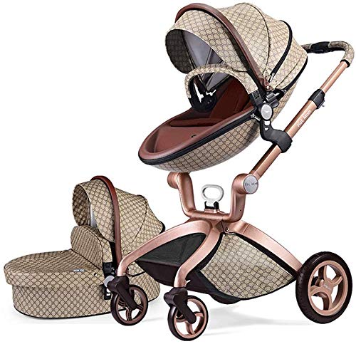 Cochecito de Bebe Hot Mom Cochecito y Sillas de paseo 3 en 1 con silla y el capazo, 2020 estilo de vida F22 asiento de carro extra comprable - edición especial