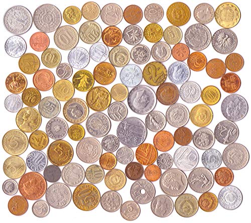 Conjunto de Dinero 100 Monedas extranjeras Diferentes colección de Toda la Europa. Monedas de colección, Monedas Antiguas para su álbum de Moneda, Banco de Moneda o los titulares de la Moneda