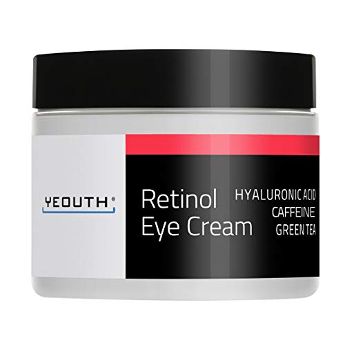 Crema para los ojos con Retinol 2.5% YEOUTH, ácido hialurónico, cafeína, té verde, antiarrugas.