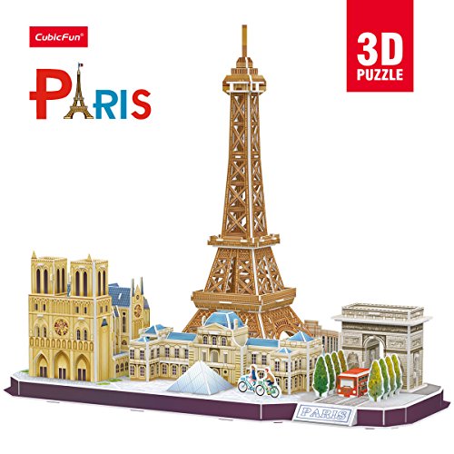 Cubic Fun- Puzzle 3D de la Ciudad de París en Línea (771MC254)
