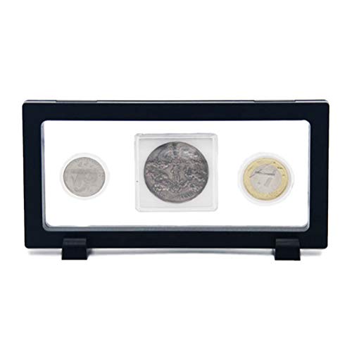 Egosy Marco De Objetos 3D Porta Monedas Montura Deslizable Marco De Monedas para Sus Monedas Trofeo/Decoración/Almacenamiento De Monedas, Sellos, Medallas