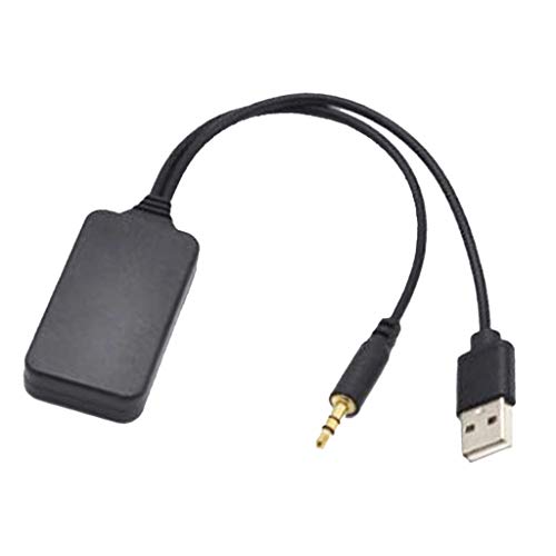 F Fityle Cable Auxiliar con USB Puerto Adaptador de Audio Módulo Bluetooth 4.0, Repuestos para BMW, Funciona con iPod/iPad/iPhone