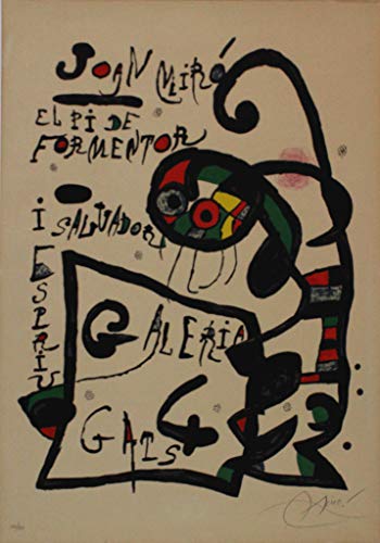 Joan Mirò, El Pi de Formentor, 1976, Litografía firmada y numerada