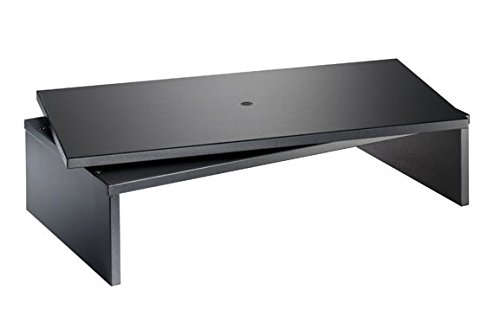 Meliconi Space LCD M - Mesa para TV con plato giratorio, color negro