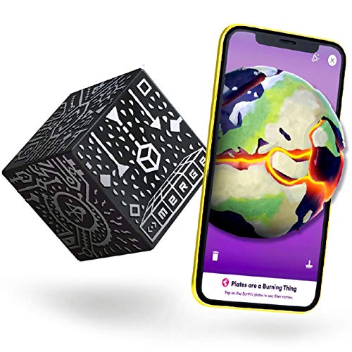 MERGE Cube (Edición de la UE): Mantenga un Holograma, Funciona con Gafas VR/AR e Incluye Juegos y Aplicaciones de AR gratuitos en los Idiomas Locales. Compatible con iOS y Android