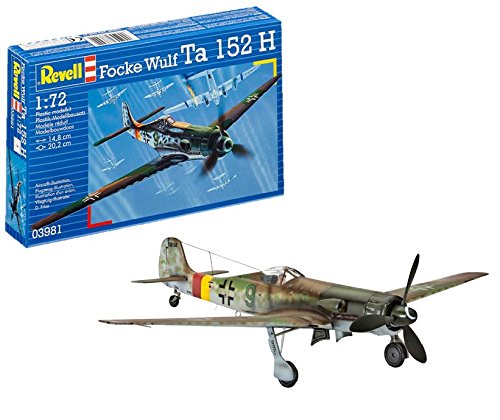 Revell- Focke Wulf Ta 152 H Maqueta Avión, 10+ Años, Multicolor, 14,8cm (03981)