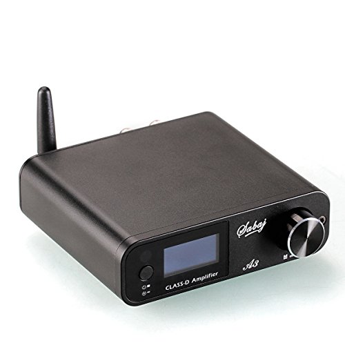 Sabaj A3 - Amplificadores Estéreo 80 W x 2, Hifi Bluetooth 4.2 AMP USB DSP para Equipos de Audio, Negro