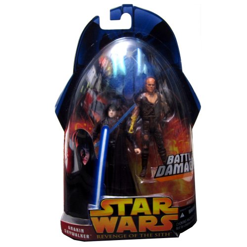 Star Wars - 2005 - Hasbro - Revenge of The Sith - Anakin Skywalker Battle Damage Action Figures - Collection 1 - New