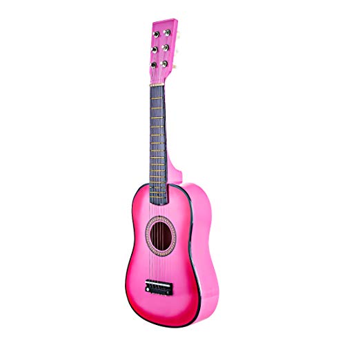 YVSoo 23" Guitarra Juguete para Niños 6 Cuerdas Guitarra Electrica Infantil Instrumentos Musicales Educativos Simulación Juguete Regalo para Principiantes (C)