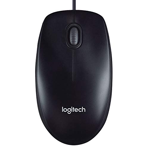 Logitech M90 - Ratón con Cable, Color Negro