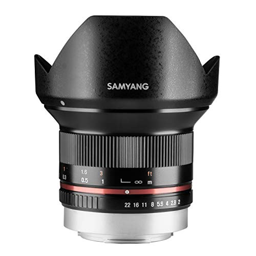 Samyang F1220510101 - Objetivo fotográfico CSC-Mirrorless para Fuji X (Distancia Focal Fija 12mm, Apertura f/2-22 NCS CS, diámetro Filtro: 67mm), Negro