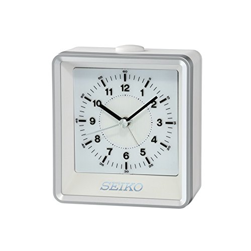 SEIKO QHE099S - Reloj despertador con luz y movimiento continuo