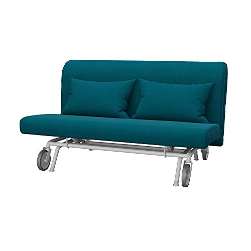 Soferia - IKEA PS Funda para sofá Cama de 2 plazas, Elegance Turquoise