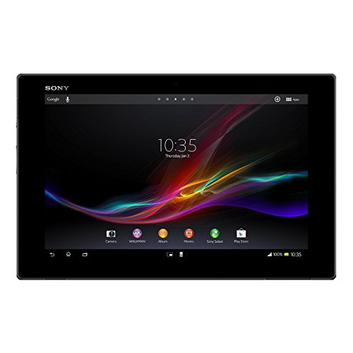 Sony Xperia Z - Tablet (10,1", procesador Qualcomm Snapdragon S4 de 1,5 GHz, 2 GB RAM, 16 GB de Almacenamiento, Wi-Fi, cámara 2X, gráficos Integrados, Android 4.2) Negro 16 GB