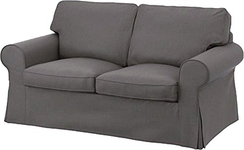 Cubierta / Funda solamente! ¡El sofá no está incluido! La Funda de sofá Cama Ektorp de Dos plazas de Repuesto IKEA Ektorp 2 plazas Sleeper Solamente, un Repuesto de Calidad para sofá Slipcover