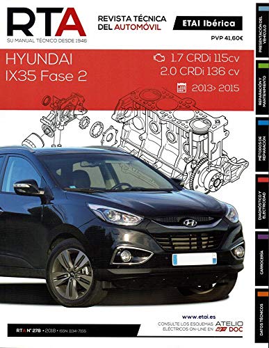 FELLOJA Manual DE Taller Y MECANICA Hyundai IX35 Fase2 1.7 Y 2.0 CRdi-2013-15 R278 +Chaleco
