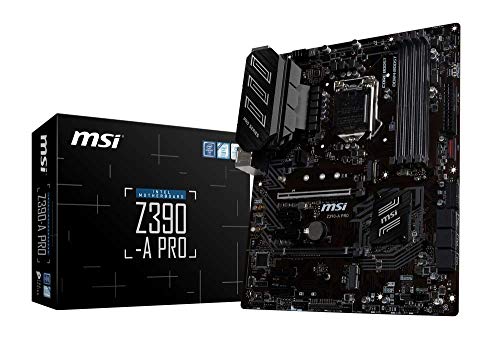 MSI Z390-A PRO - Placa base PRO Series (LGA 1151, 2 x PCI-E 3.0 x16, PCI-E Steel Armor, DDR4 Boost, 2 x USB 3.1 Gen 2, Turbo M.2, Core Boost)